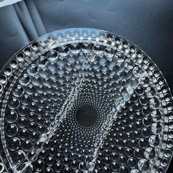 Thousand Eye Hobnail Boppie 11" Divided‎ Relish Platter Dish Vintage - Picture 6 of 8